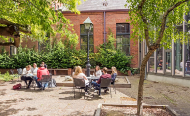 Coffee dock courtyard